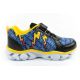 4. Leomil buty sportowe dziecięce sneakersy Pokemon lekkie na rzep LED czarne żółte