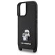 4. Etui Karl Lagerfeld Saffiano Karl&Choupette Metal Pin CBDY Strap na iPhone 16 - czarne