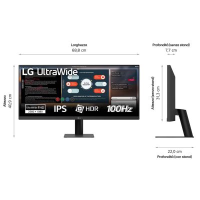 3. MONITOR LG LED 29" 29U511A-B 100Hz