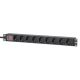 Intellinet 715133 rozdzielacz zasilania PDU 9 x gniazdo sieciowe 1U Czarny
