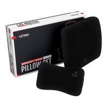 Nitro Concepts Memory Foam Pillow Set Black/Black - zestaw poduszek z pianki