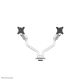 2. Neomounts DS70S-950WH2 uchwyt / stojak do monitorów 88,9 cm (35") Biurko Biały