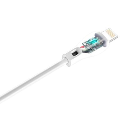 12. Dudao przewód kabel USB / Lightning 2.4A 1m biały (L4L 1m white)