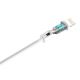 12. Dudao przewód kabel USB / Lightning 2.4A 1m biały (L4L 1m white)