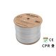 LANBERG KABEL UFTP KAT. 6A 305M DRUT CU LSZH SZARY CPR+FLUKE PASSED