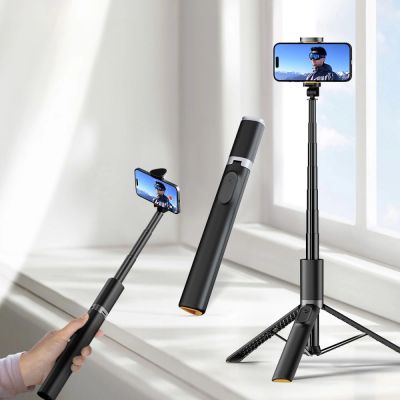 6. Selfie stick Tech-Protect L08S Bluetooth z pilotem, tripodem do 141cm - czarny