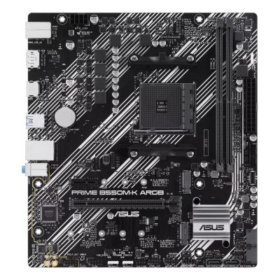 2. ASUS PRIME B550M-K ARGB AMD B550 Socket AM4 micro ATX
