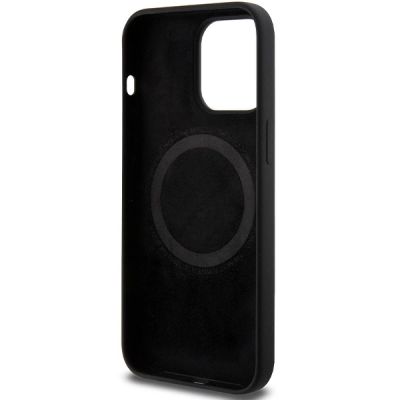 7. Etui BMW M Silicone Pattern MagSafe na iPhone 15 Pro Max - czarne