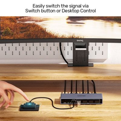 7. Unitek Przełącznik KVM 8K@60Hz USB 3.0 5Gbps DP