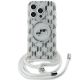 Etui Karl Lagerfeld IML Crossbody Monogram Karl & Choupette Head MagSafe na iPhone 15 Pro - przezroczyste
