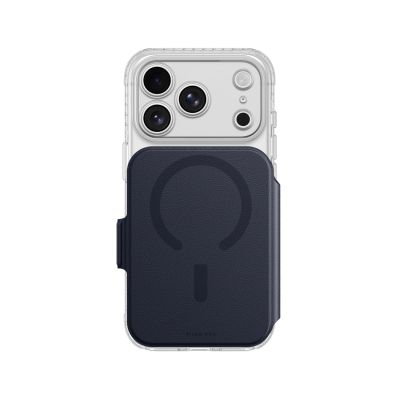 Etui AMAZINGTHING Titan Pro Lens Flip Set na iPhone 18 Pro Max z portfelem kompatybilne z MagSafe - granatowe