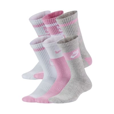 Skarpety Nike Everyday Cush Crew Youth białe, różowe, szare CK7302 905