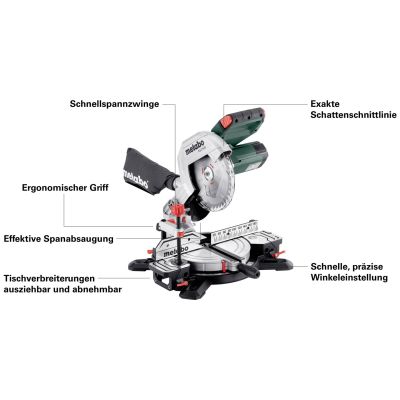 6. METABO 9167475 Ukośnica KS 216 M/1350W /LASER 120 x 60mm (N)