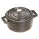 Mini garnek żeliwny okrągły Staub - 250 ml, Grafitowy