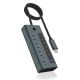 3. ICY BOX IB-HUB1457-C31 USB 3.2 Gen 1 (3.1 Gen 1) Type-C 10000 Mbit/s Niebieski, Szary