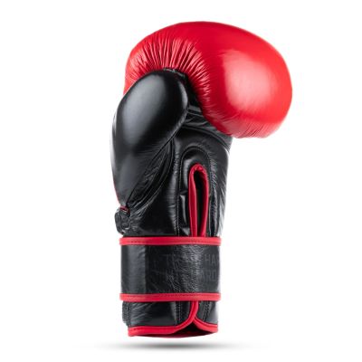 13. Rękawice bokserskie ze skóry naturalnej Warrior RED
