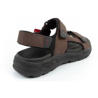 4. Skechers buty sandały męskie Arch Fit zapinane na rzepy na lato
