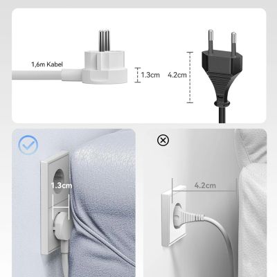 7. Listwa zasilająca Orico PDC25 25W 6w1 2x AC + 2x USB-A + 2x USB-C - biała