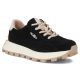 Skórzane półbuty sneakersy na platformie czarne Filippo DP7498
