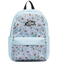 Plecak szkolny dziecięcy Vans Old Skool Grom Backpack 18L Crystal Blue w Kwiaty - VN000H56CAU1