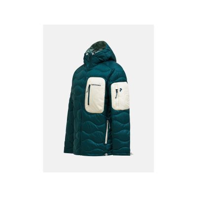 2. Kurtka puchowa męska PEAK PERFORMANCE M Helium Utility Down Hood Jacket kolor zielony