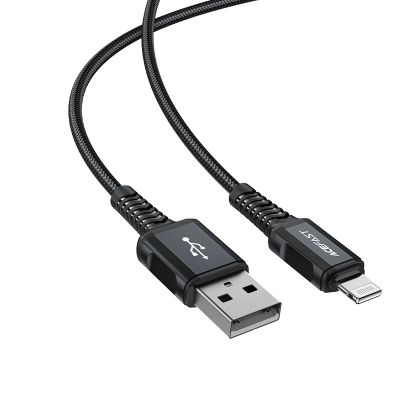 6. Acefast kabel MFI USB - Lightning 1,8m, 2,4A czarny (C4-02 A Black)