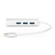 11. HUB 3-portowy USB 3.0 SuperSpeed z LANGigabit LAN adapter, aluminium