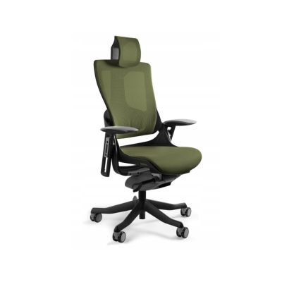 Fotel biurowy Wau 2 NW46 siatka olive/czarny