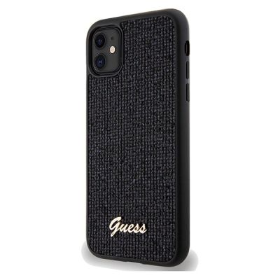 2. Etui Guess Disco Metal Script na iPhone 11 / Xr - czarne