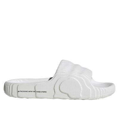 2. Klapki damskie/męskie adidas Adilette 22  Crystal White z wygodną profilowaną podeszwą białe (HQ4672)