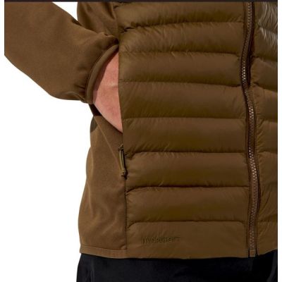 8. Kurtka hybrydowa męska Berghaus Vaskye Hooded Hybrid Jacket roz. M brązowa