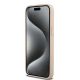 11. Etui DKNY Leather Mono Stripe & Metal Logo na iPhone 15 Pro Max - różowe