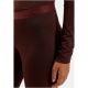 Legginsy termoaktywne damskie ODLO Merino 200 BL Bottom Long brązowe