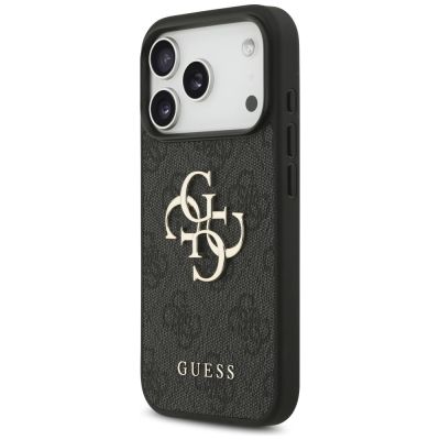 3. Etui Guess 4G Strap 4G Classic Logo na iPhone 17 Pro - czarne
