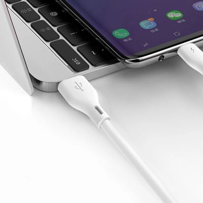 3. Kabel Dudao L2L USB-A / Lightning 3A 2m - biały