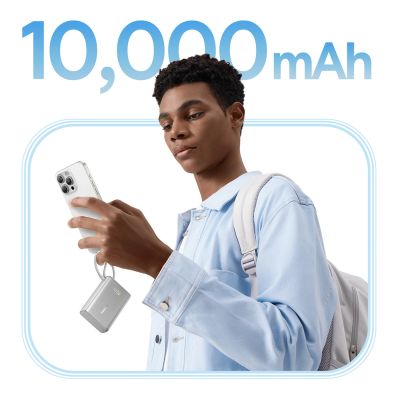 11. Powerbank Baseus PicoGo 10000mAh 45W z wyświetlaczem cyfrowym z wbudowanym kablem USB-C - tytanowy