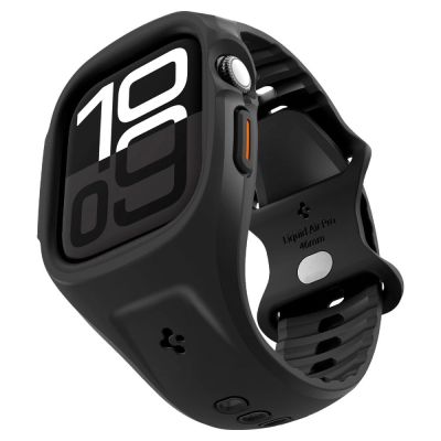 10. Pasek Spigen Liquid Air Pro na Apple Watch 46 mm - czarny mat