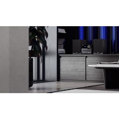 9. Sharp XL-B517D(BK) Mikrosystem Hi-Fi, CD/FM/USB/Bluetooth v5.0, Wejście Aux, 45W, Czarny Sharp | Mikrosystem Hi-Fi | XL-B517D(BK) | Gniazdo USB | Wejście AUX | Łączność Bluetooth | Odtwarzacz CD | Czarny | Radio FM | Połączenie bezprzewodowe