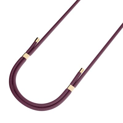 8. Smycz do smartfona 3mk EasyClip Elite - bordowa