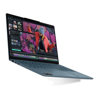 3. Lenovo Yoga Slim 7 14AKP10 Ryzen AI 5 340 14" WUXGA OLED 400nits 60Hz Glossy 16GB LPDDR5-6400 SSD512 Radeon 840M Graphics Cam1080p 70Wh Win11 Tidal Teal