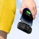 9. Mini powerbank Wozinsky WF16-YLS 5000mAh 15W Lightning z wbudowanym kablem USB-C i ładowarką do Apple Watch - czarny