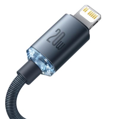 5. Kabel Baseus CAJY000301 Lightning - USB-C PD QC 20W 480Mb/s 2m - czarny