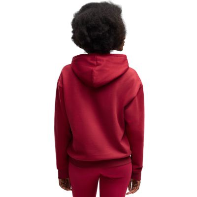 4. Bluza damska Puma ESS Script Comfort Hoodie czerwona 694136 23