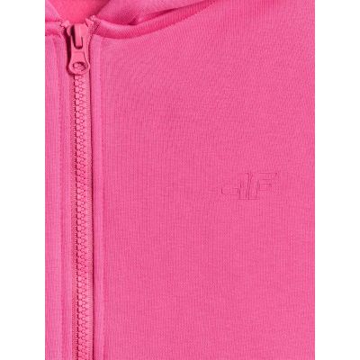 7. Bluza dresowa loose z kapturem dziewczęca 4F 4FJRSS26TSWSF2715-54S