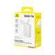 4. Powerbank Baseus PicoGo 10000mAh 45W z wbudowanym kablem i wyświetlaczem - biały