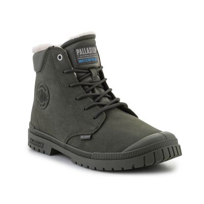 2. Buty Palladium SP20 Cuff Leather Waterproof WL U 79067-325-M Olive Night