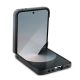 4. Etui Mercedes Leather Wood Imitation MagSafe na Samsung Galaxy Z Flip 6 - czarne