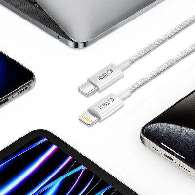 4. Kabel Tech-Protect UltraBoost USB-C / Lightning PD27W/3A 100 cm - szary