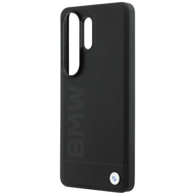 6. Etui BMW Leather Hot Stamp MagSafe na Samsung Galaxy S26 Ultra - czarne