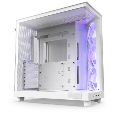 17. NZXT OBUDOWA KOMPUTEROWA NZXT H6 FLOW RGB MIDI TOWER Z OKNEM BIAŁA